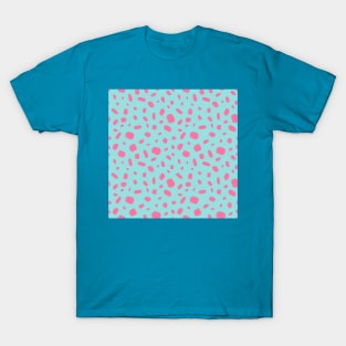 Pink terrazo over turquoise T-Shirt